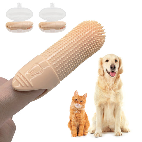 Pet Fortuna 360º Dog Finger Toothbrush For Cats and Dogs (2-Pack)