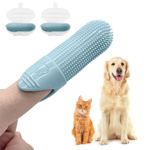 Pet Fortuna 360º Dog Finger Toothbrush For Cats and Dogs (2-Pack)