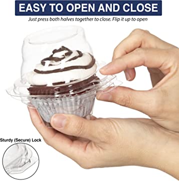 MUSENTIAL Individual Stackable Cupcake Containers