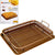 MUSENTIAL 2-Piece Non-Stick Air Fry Tray Bakeware Set for Oven, 13 x 9-Inch
